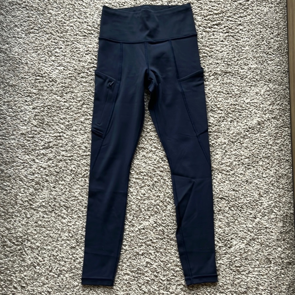 Navy Blue Athleta Girl Stash Your Treasures Tight